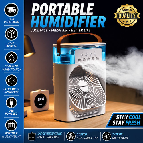 Mini air cooler usb - 3-in-1,