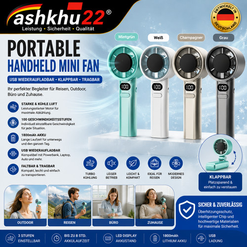 Portable handheld mini fan - handheld, usb