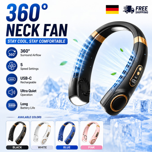 Portable neck fan rechargeable - neck,