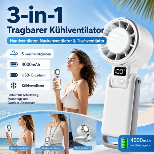 Handventilator mit kühlplatte - mit,