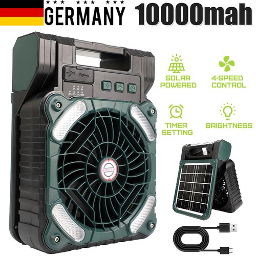 Solar camping ventilator - solar,